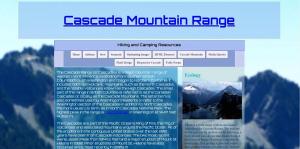Cascade Mountain mock website